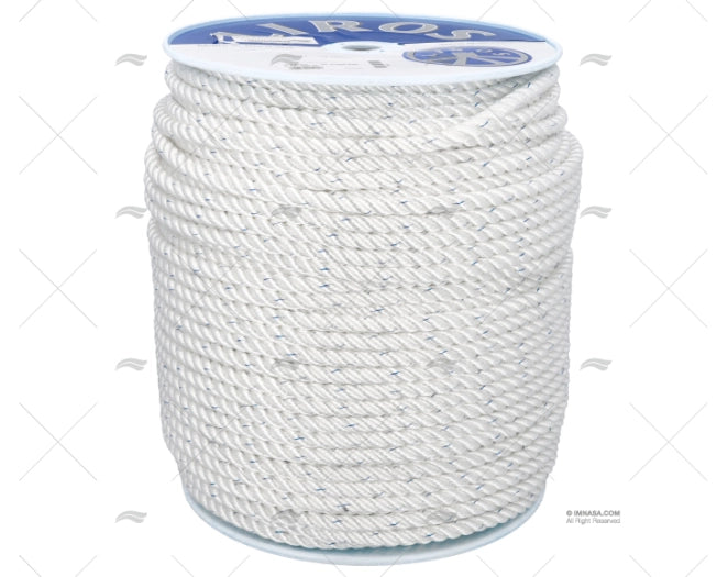 Seil POLYESTER 12mm BLANCO / DRUM 200MT LIROS