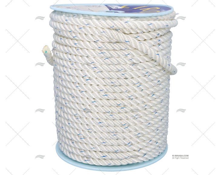 Seil POLYESTER 22mm Weiss / DRUM 100m LIROS