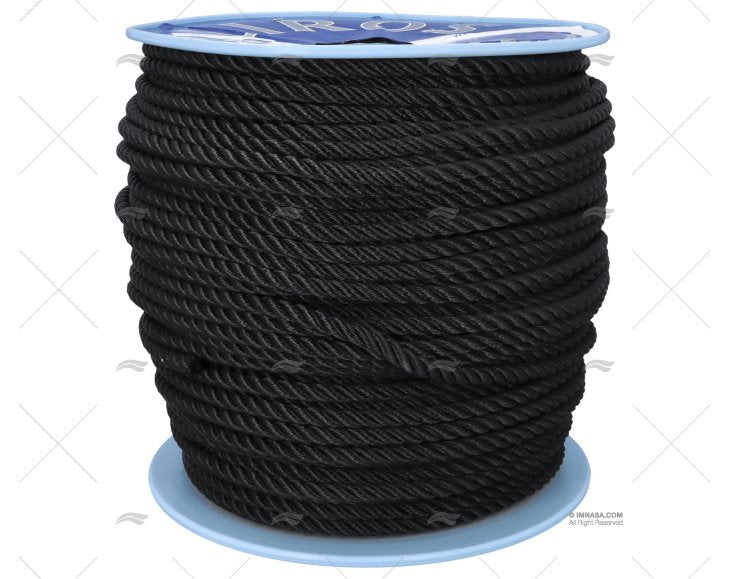 Seil POLYESTER 10mm NEGRO / DRUM 200MT LIROS