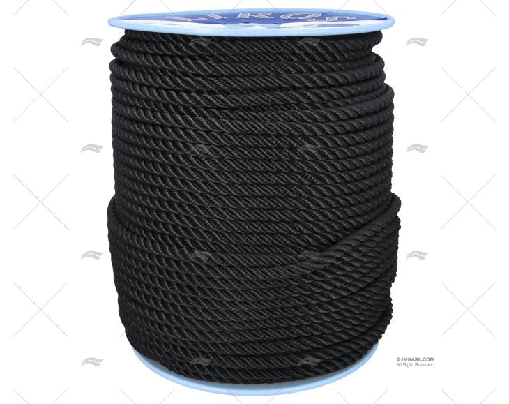 Seil POLYESTER 12mm NEGRO / DRUM 200MT LIROS