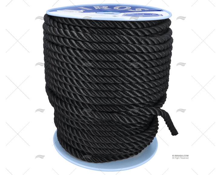 Seil POLYESTER 20mm NEGRO / DRUM 100MT LIROS