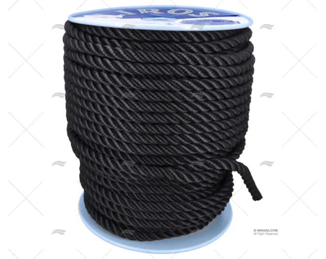 Seil POLYESTER 26mm NEGRO / DRUM 100m LIROS