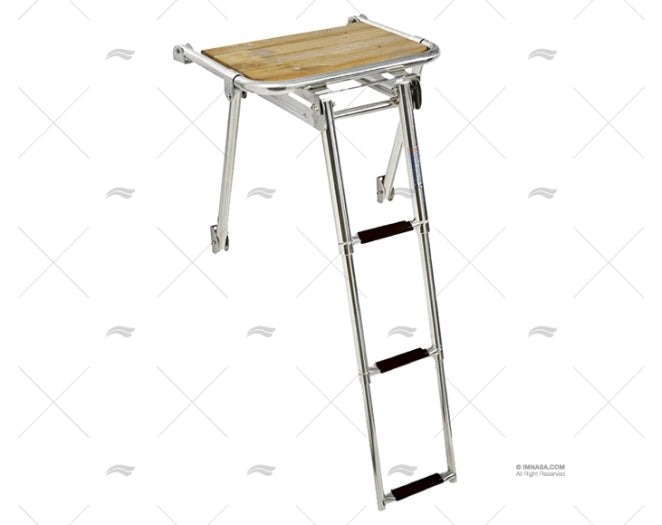 SS PLATFORM W/STEPS TELESC. W/TEKA