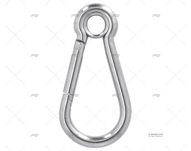 CARABINE HOOK W/EYE SS316 12x140mm