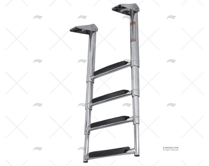 TELESCOPING DROP Leiter 4 WIDE STEPS INO