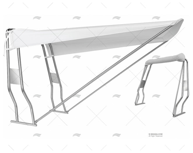 BIMINI TOP WHITE + S.S. 130X170X235