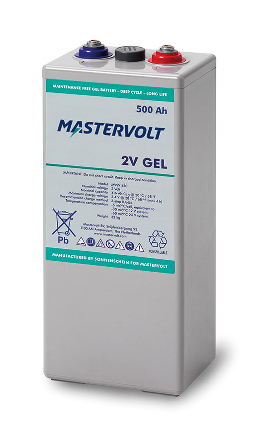 Mastervolt MVSV Gel Batterie 2V 500Ah (*)