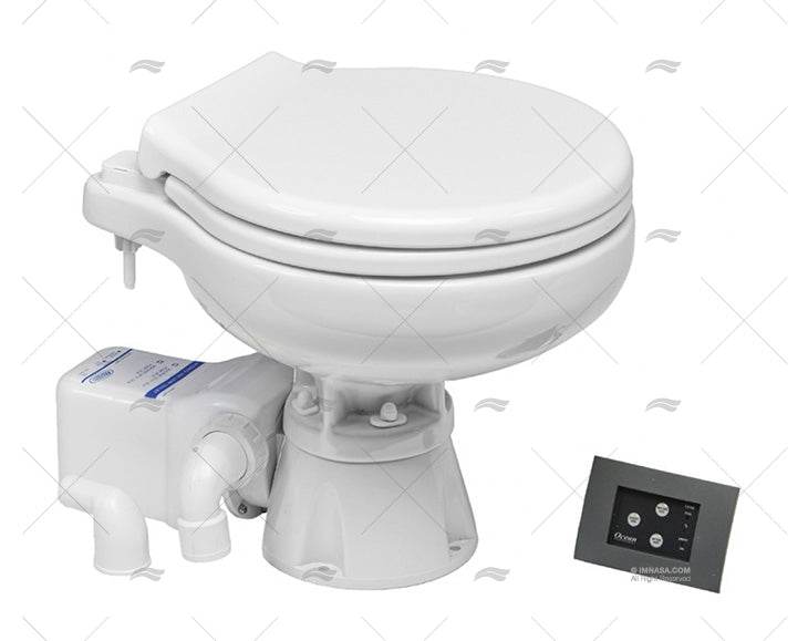 ELECTRIC TOILET 12V SPACE SAVER SILENT OCEAN TECHNOLOGIES