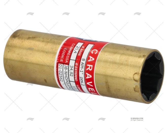 Welle Lager BRASS-Gummi 8AM 1" (2) CARAVEL