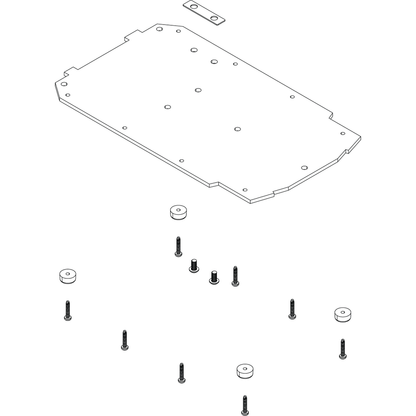 BOTTOM PLATE, PEDAL KIT