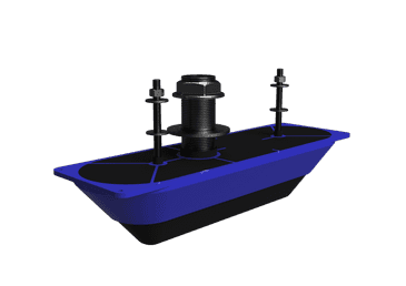 StructureScan® 3D Single Stainless Steel Thru-Hull Transducer