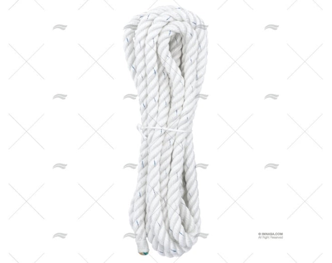 ROPE POLYESTER 16mm WHITE W/EYE-SPLICE LIROS