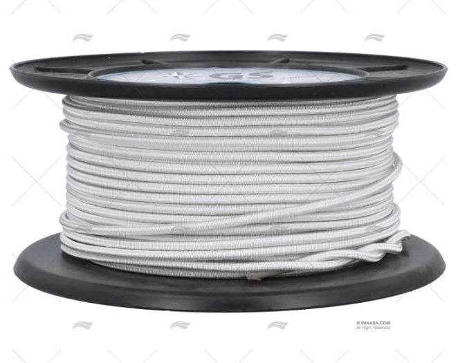 WHITE SHOCK CORD 5mm 100M