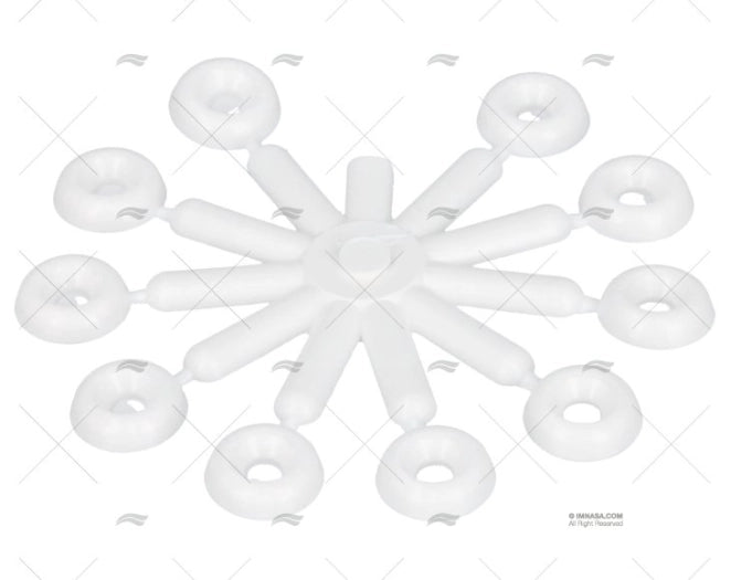 PLASTIC CONICAL FINISH WASHERS  M3-4 (PA