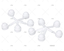 NUT COVER 13mm M8 WHITE (10 PCS)