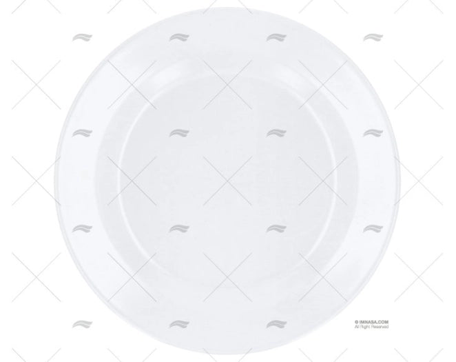 MELAMINE BREAKFAST PLATE WHITE NON SLIP