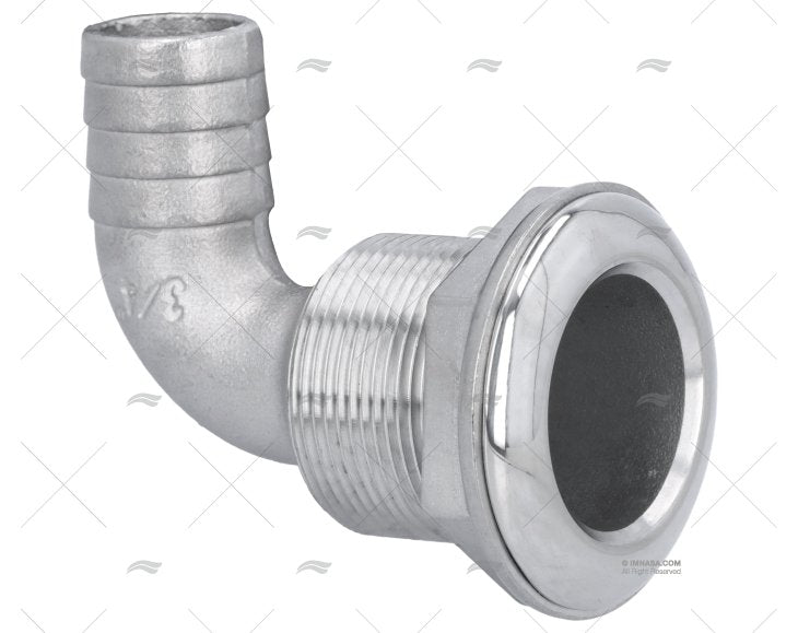 SHORT THRU HULL 90º SS316 3/4" MARINE TOWN