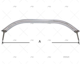 STUD HANDRAIL 305mm SS 304 MARINE TOWN