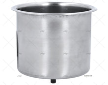 CUP HOLDER SS304 W/DRAIN BARB