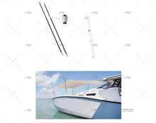 ADJUSTABLE SUNSHADE POLE 1024/1845mm 2u. MARINE TOWN
