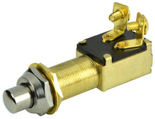 BEP Switch Push Button Off-(On) 6-36V DC 10A Screw Terminals Recessed