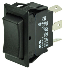 BEP Switch Rocker (On)-Off-(On) Single Pole 12V 1/4" Terminal Blades
