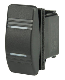 BEP Switch Contura On-Off-On Single Pole 12/24V 1/4" Terminal Blades 2x Amber LED