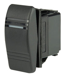 BEP Switch Contura On-Off-(On) Single Pole 12/24V 1/4" Terminal Blades 1x Amber LED