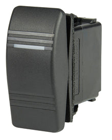 BEP Switch Contura On-Off-(On) Double Pole 12/24V 1/4" Terminal Blades 1x Amber LED