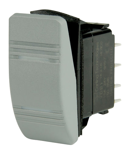 BEP Switch Contura On-On Double Pole 12/24V 1/4" Terminal Blades 2x Amber LED