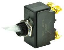 BEP Switch Toggle Off-On Single Pole 12V #6-32 Terminal Screws Red Led