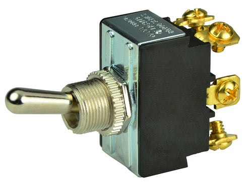 BEP Switch Toggle On-Off-On Double Pole 12/24V 1/4" Terminal Blades