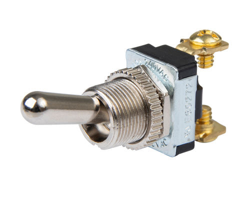 BEP Switch Toggle Off-On Single Pole 10A 12V #6-32 Terminal Screws (Long)
