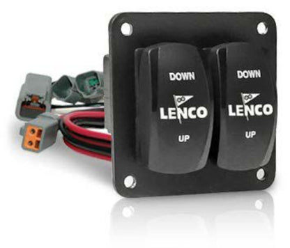 Lenco Double Rocker Switch Kit - Deutsch-Connected (With 36" Power Pigtail)