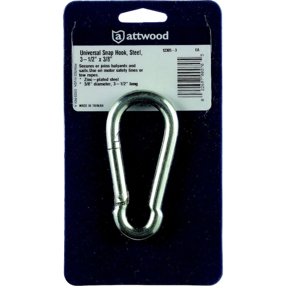 Attwood Univ Safety Snap3/8x3 1/2
