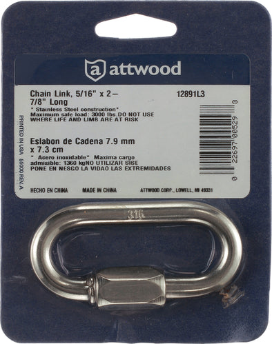 Attwood 5/16 X 2 7/8 SS Chain Lin