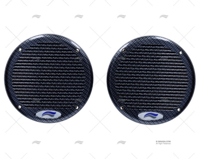 PAIR OF SPEAKERS CARBON FLAT 80W 165mm