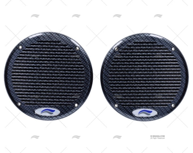PAIR OF SPEAKERS CARBON FLAT 120W 165mm