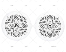 Riviera Pair of white slim speakers 80W 165mm