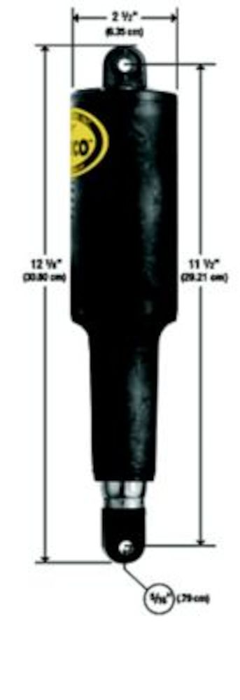 Lenco 2 1/4" Stroke Actuator With 6' Wire + Deutsch Connector 12V