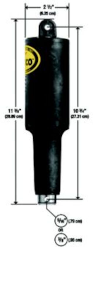 Lenco 2 1/4" Stroke XD Actuator With 6' Wire + Deutsch Connector 5/16" & 3/8" Hardware 24V