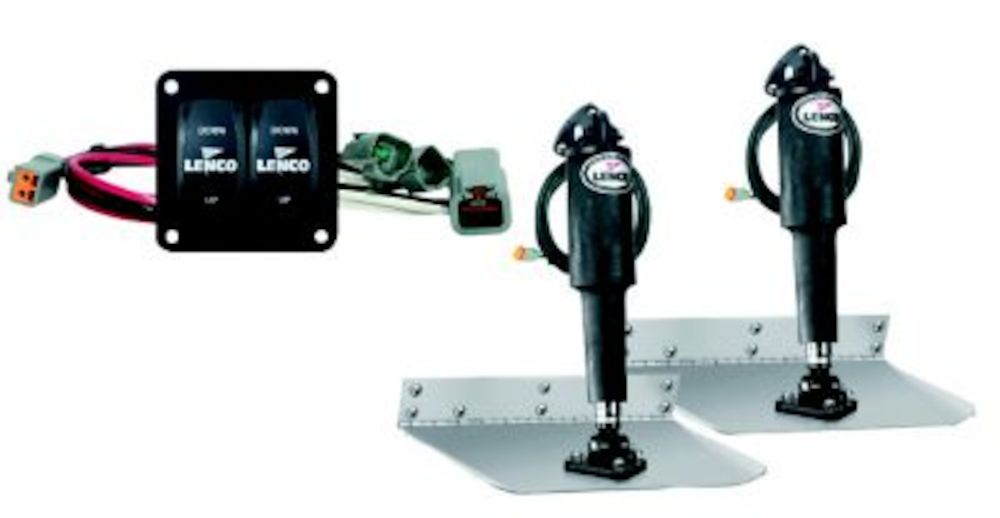 Lenco 12"x12" Standard Trim Tab Kit With Double Rocker Switch