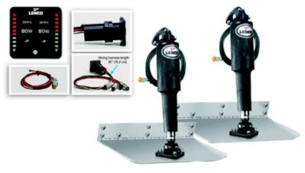 Lenco 9"x12" Standard Trim Tab Kit With Led Indicator Switch
