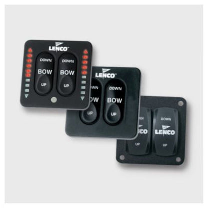 Lenco 12"x12" Standard Trim Tab Kit With Led Indicator Switch