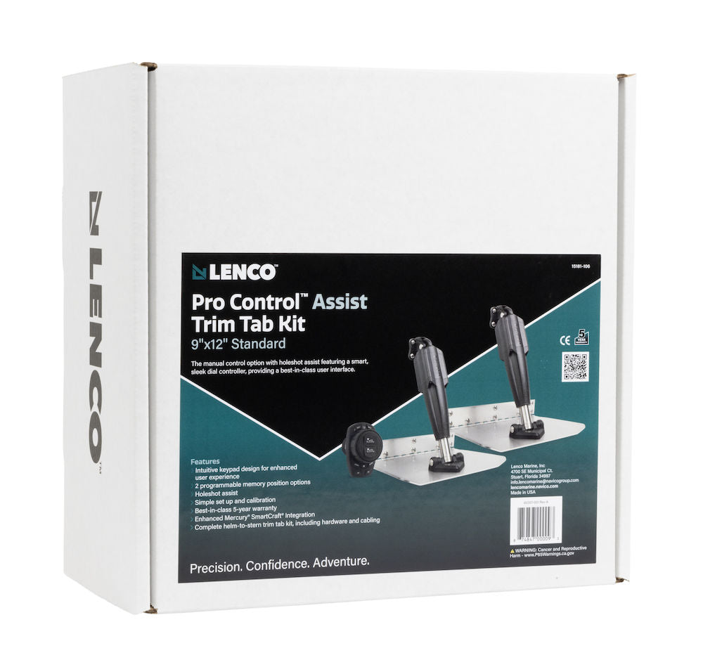 9" x 12" Standard Trim Tab Kit With Pro Control Assist