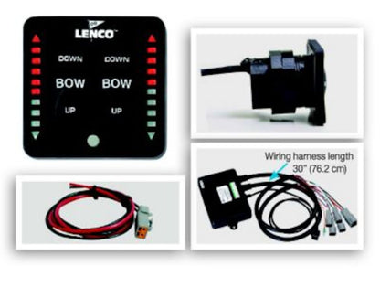 Lenco Led Indicator Two-Piece Tactile Switch Kit W/ Pigtail For Dual Actuator Systems - 123DR-V2