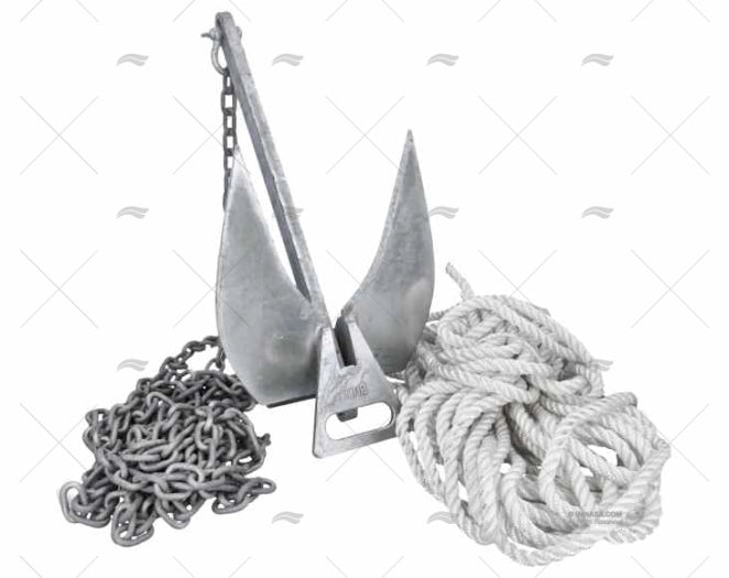 MOORING KIT BULL ANCHOR 8Kg