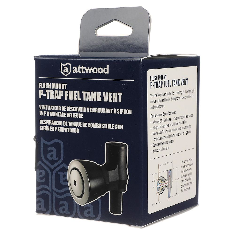 Attwood P-trap W/flush SS Tank Ve