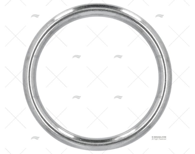 ROUND STAINLESS STEEL RING 6x50mm