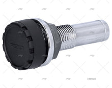 Perko straight tank vent, chromated zinc, black